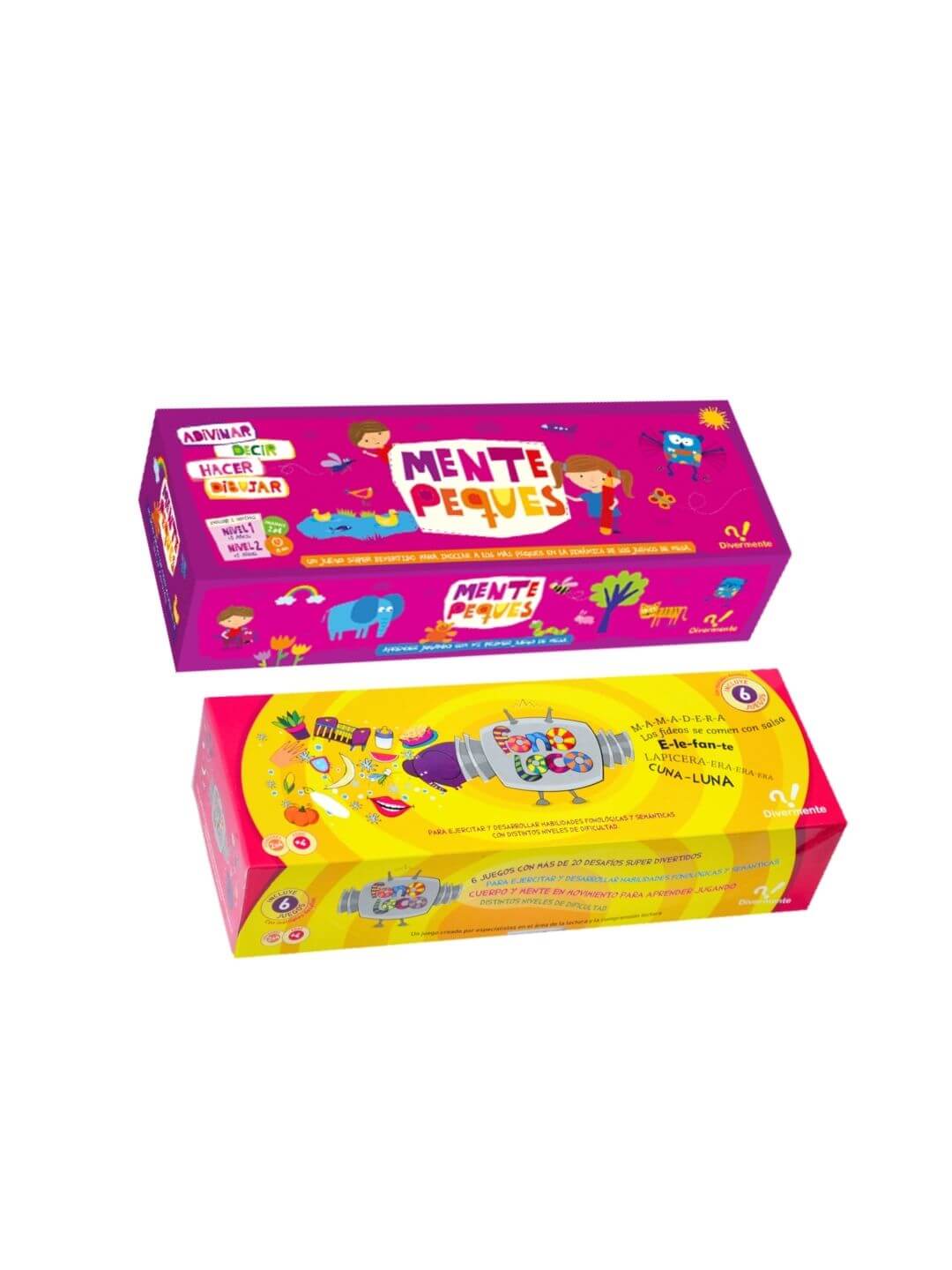 Combo pre-lector con Mente Peques y Fonoloco para chicos de 3 a 6 años