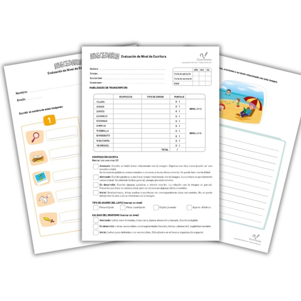 Evaluación de escritura